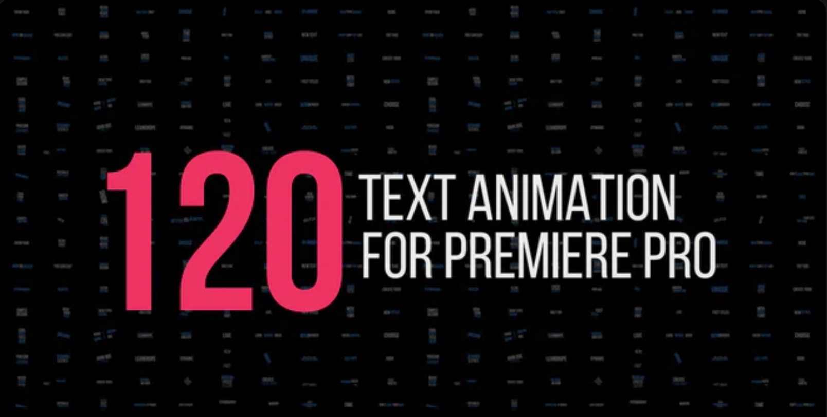 120 text animations for premiere pro free download