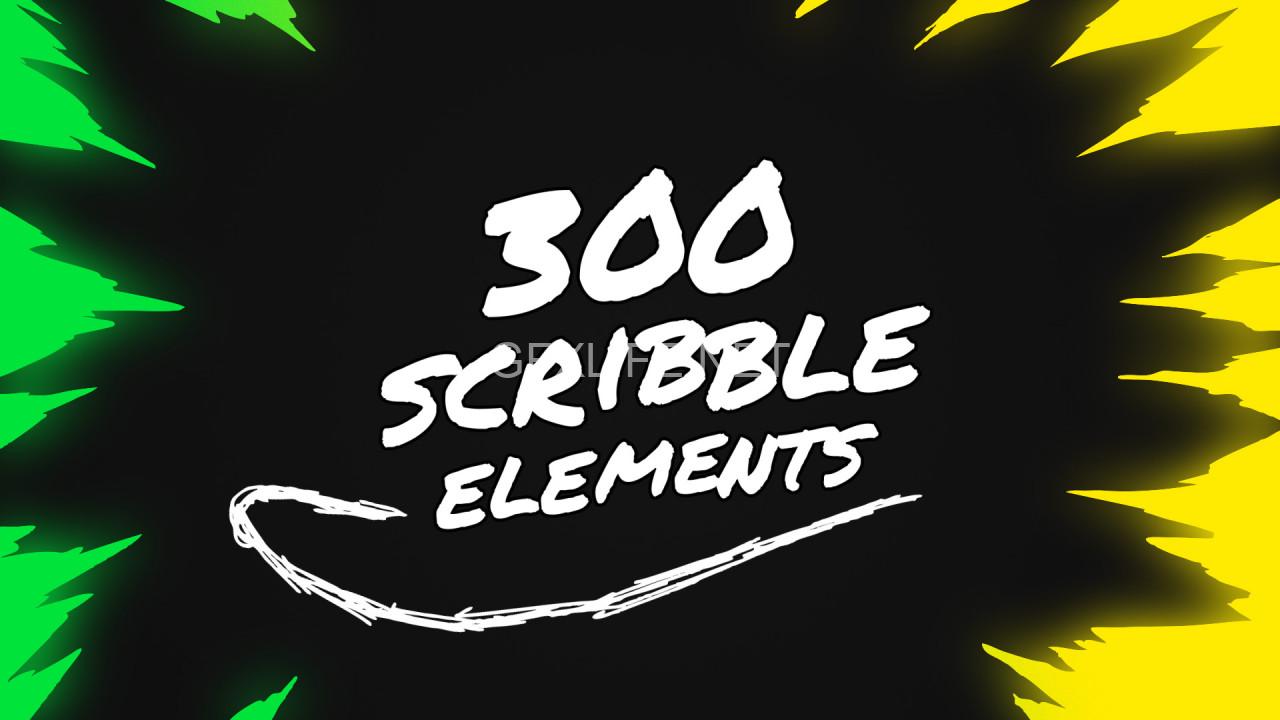 300 Scribble Elements | AE – 1279111